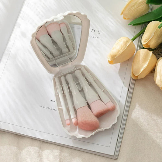 Kit Pinceaux Maquillage - MiniMakeupBrushSet™ - Blanc - My Glamour Girls